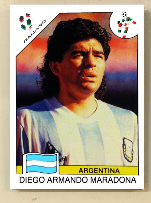 Cuadro Maradona 1990 - comprar online