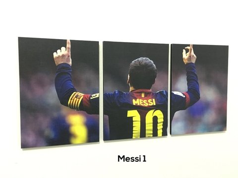 Cuadros - Tríptico Messi 1