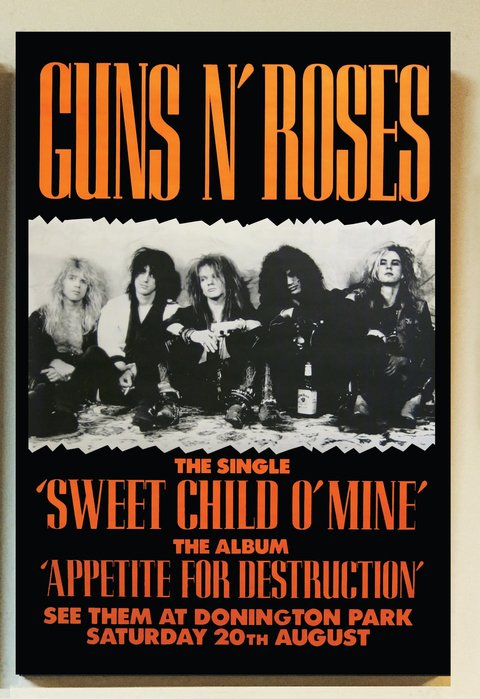 Cuadro Guns N' Roses Poster Vintage - comprar online