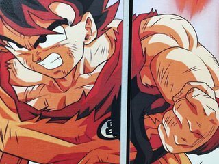 Cuadros - Tríptico Goku Kaioken entrenando en 100 G en internet