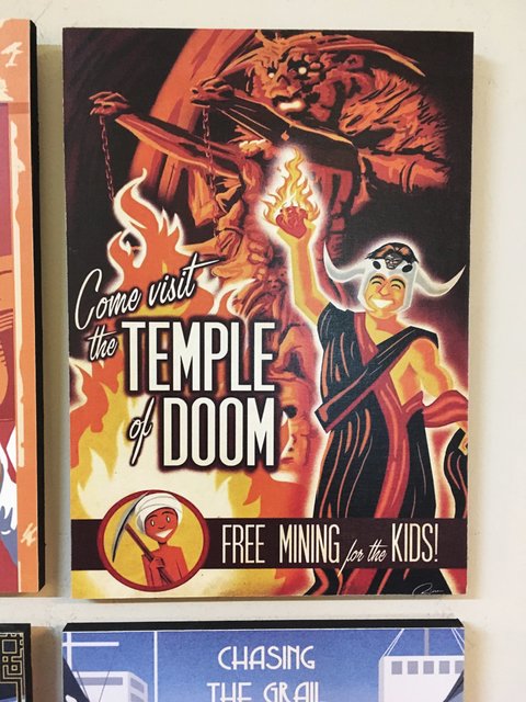 Cuadro Indiana Jones Poster El Templo de la Perdición - comprar online
