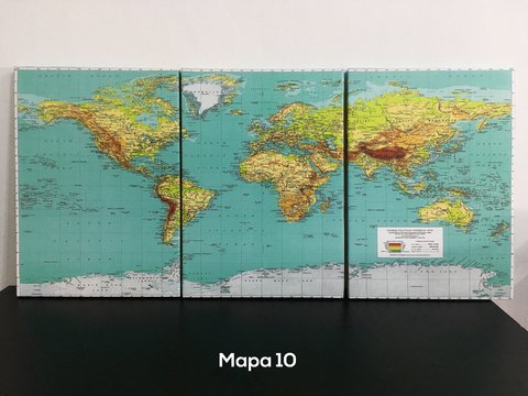 Cuadros - Triptico Mapamundi 10