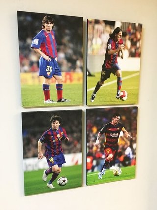 Combo 4 cuadros Lionel Messi