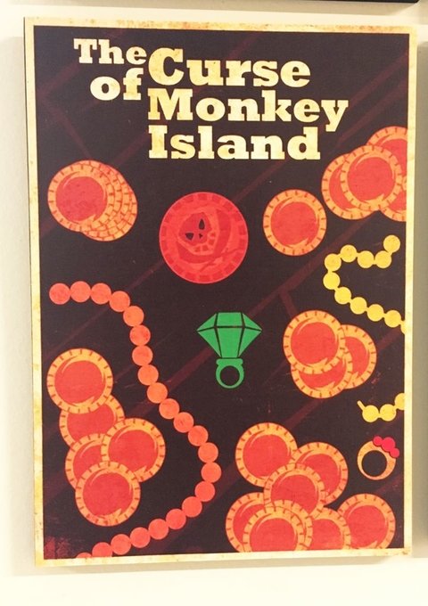 Combo 4 cuadros Monkey Island (20x28 c/u)