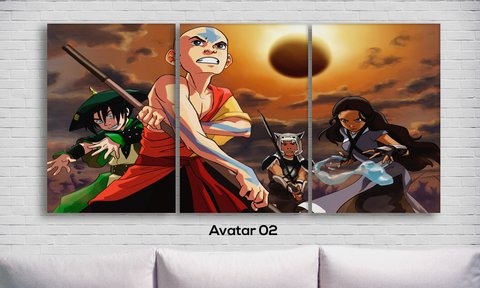 Cuadros - Tríptico Avatar 02 - comprar online