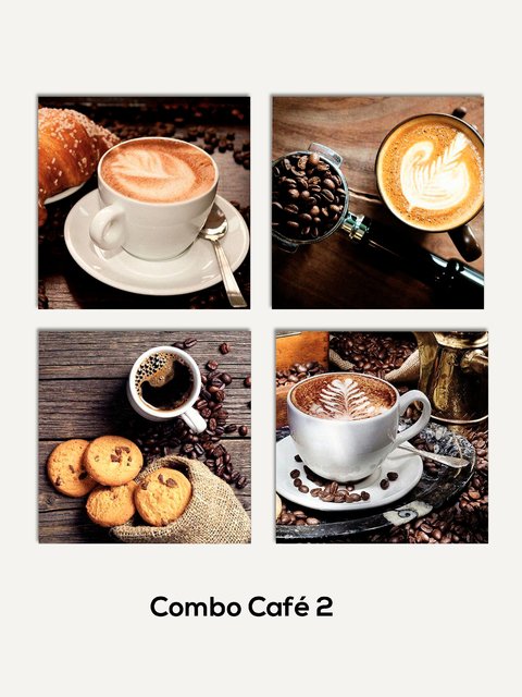 Combo 4 cuadros Cafe 2 - comprar online