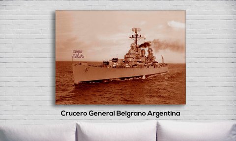 Cuadro Crucero General Belgrano Argentina - comprar online
