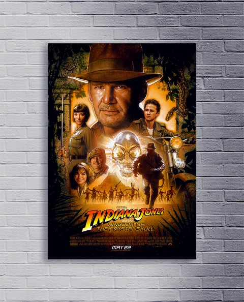 Cuadro Indiana Jones y el reino de la calavera de cristal - comprar online