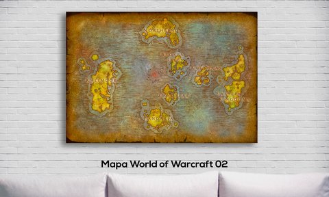Cuadro Mapa World of Warcraft 02 Expansión Nueva - comprar online