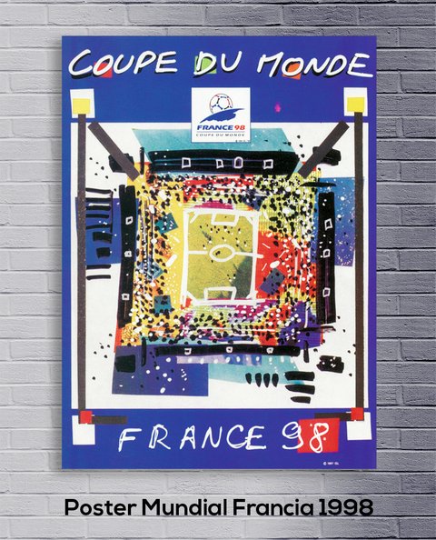 Cuadro Poster Mundial Francia 1998 - comprar online