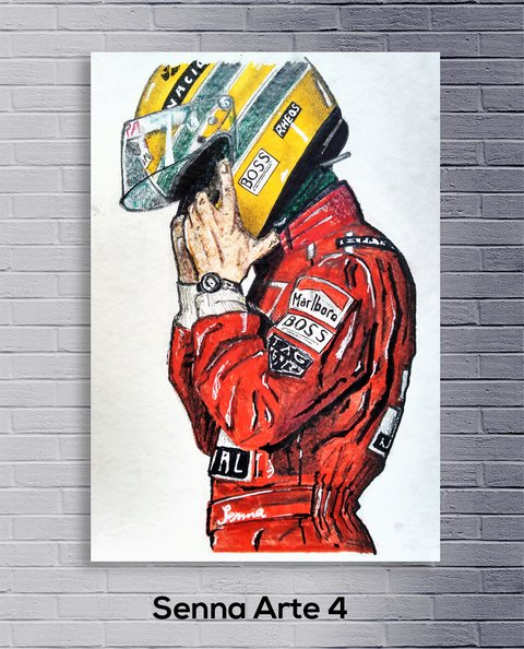 Cuadro Ayrton Senna Arte 4 - comprar online