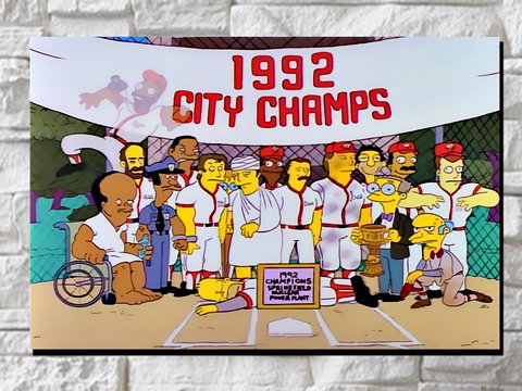Cuadro Los Simpsons 1992 City Champs - comprar online