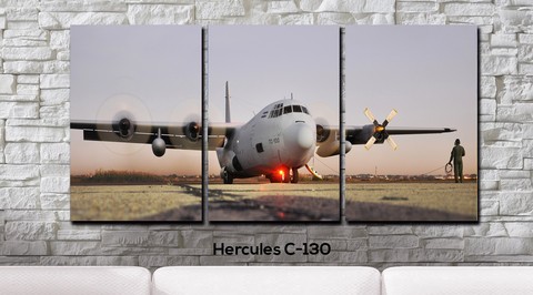 Cuadros - Tríptico Hercules C-130 - comprar online