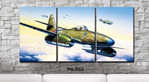 Cuadros - Tríptico Me 262 - comprar online