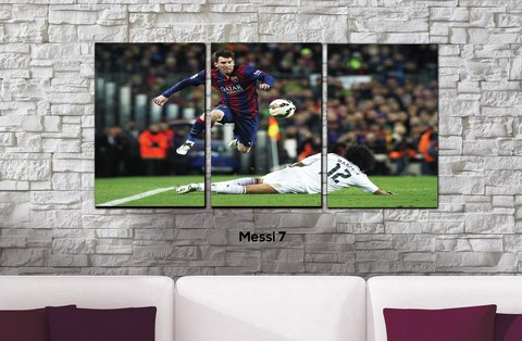 Cuadros - Tríptico Messi 7 - comprar online