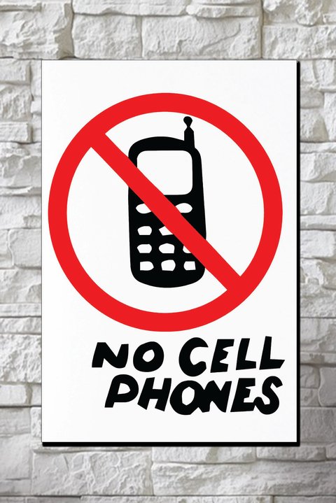 Cuadro Gilmore Girls Cartel No Cell Phones - comprar online