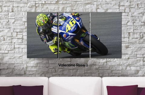 Cuadros - Tríptico Valentino Rossi 1 - comprar online