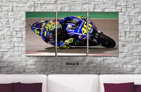 Cuadros - Tríptico Valentino Rossi 3 - comprar online