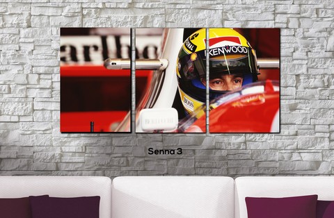 Cuadros - Tríptico Ayrton Senna 3 - comprar online
