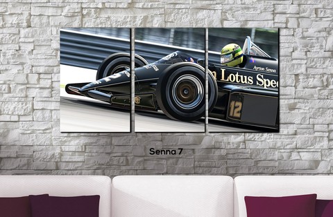 Cuadros - Tríptico Ayrton Senna 7 - comprar online