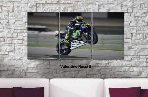 Cuadros - Tríptico Valentino Rossi 2 - comprar online