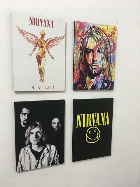 Combo 4 cuadros Nirvana - comprar online