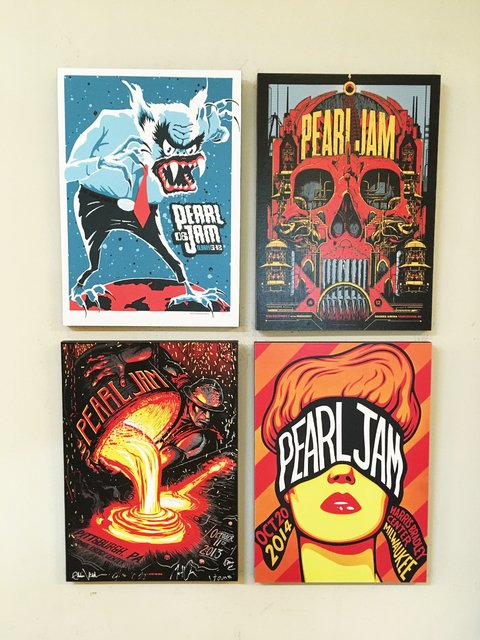 Combo 4 cuadros Pearl Jam - comprar online
