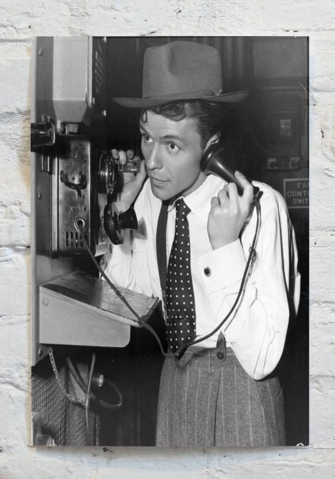 Cuadro Frank Sinatra en el teléfono