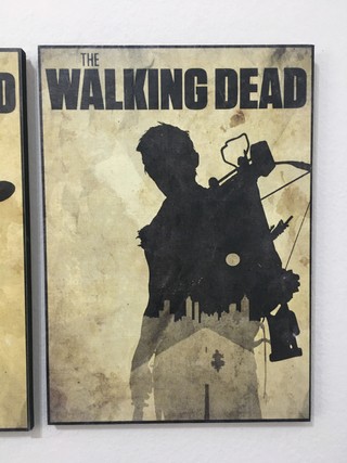 Imagen de Cuadros - Tr­ptico The Walking Dead