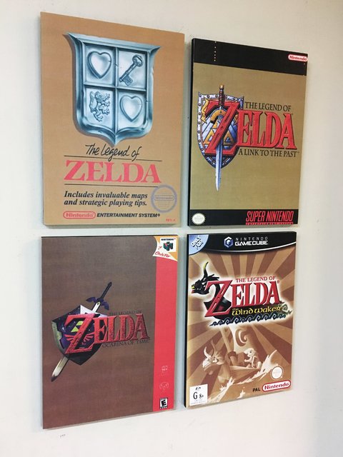 Combo 4 cuadros The Legend of Zelda Tapas Videojuegos - comprar online