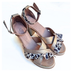 Sandalia volado narciso animal print - tienda online