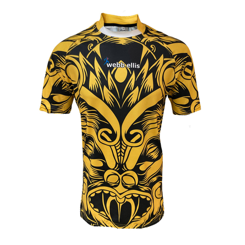 Camiseta Rugby Eurotech Maori Yellow Webb Ellis Shop