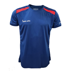 Remera Dry Fit INDIA - Azul c/rojo - comprar online