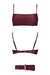 Corpiño Bandeau Jose Shiny Borravino - comprar online