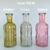 Vaso mini de vidro canelado Cinza 19cm - comprar online