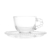 Xícara de café + pires cristal de chumbo Pearl 80ml na internet