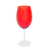 Taça de cristal para vinho Banquet vermelho 580ml - Wolff na internet