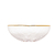 Bowl de coração de vidro borossolicato com borda dourada 9cm - comprar online