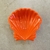 Petisqueira em Melamina Formato Concha laranja 15x15x4,5cm na internet