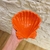 Petisqueira em Melamina Formato Concha laranja 15x15x4,5cm - comprar online