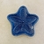 Petisqueira Estrela em cerâmica Ocean azul 14x14cm