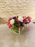 Vaso de flores em acrílico retangular 14 furos - 30cm - Ateliê Sweet Home
