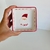 Bowl natal quadrado Papai Noel branco com vermelho 10x10cm - comprar online