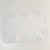 Lugar americano retangular de linho com renda 35x50cm Branco