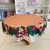 Toalha de Mesa Redonda Natalina Estampa Noel 1,8m