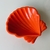 Petisqueira em Melamina Formato Concha laranja 10x10x3cm na internet