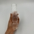 Vaso vidro transparente Cilindro Canelado 4x16,5cm na internet