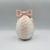 Enfeite Ovo resina com Laço branco/rosa 19cm - Ateliê Sweet Home