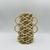 Vaso Decorativo fibra natural verde e bege 20cm
