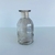 Vaso mini de vidro canelado Cinza 14cm